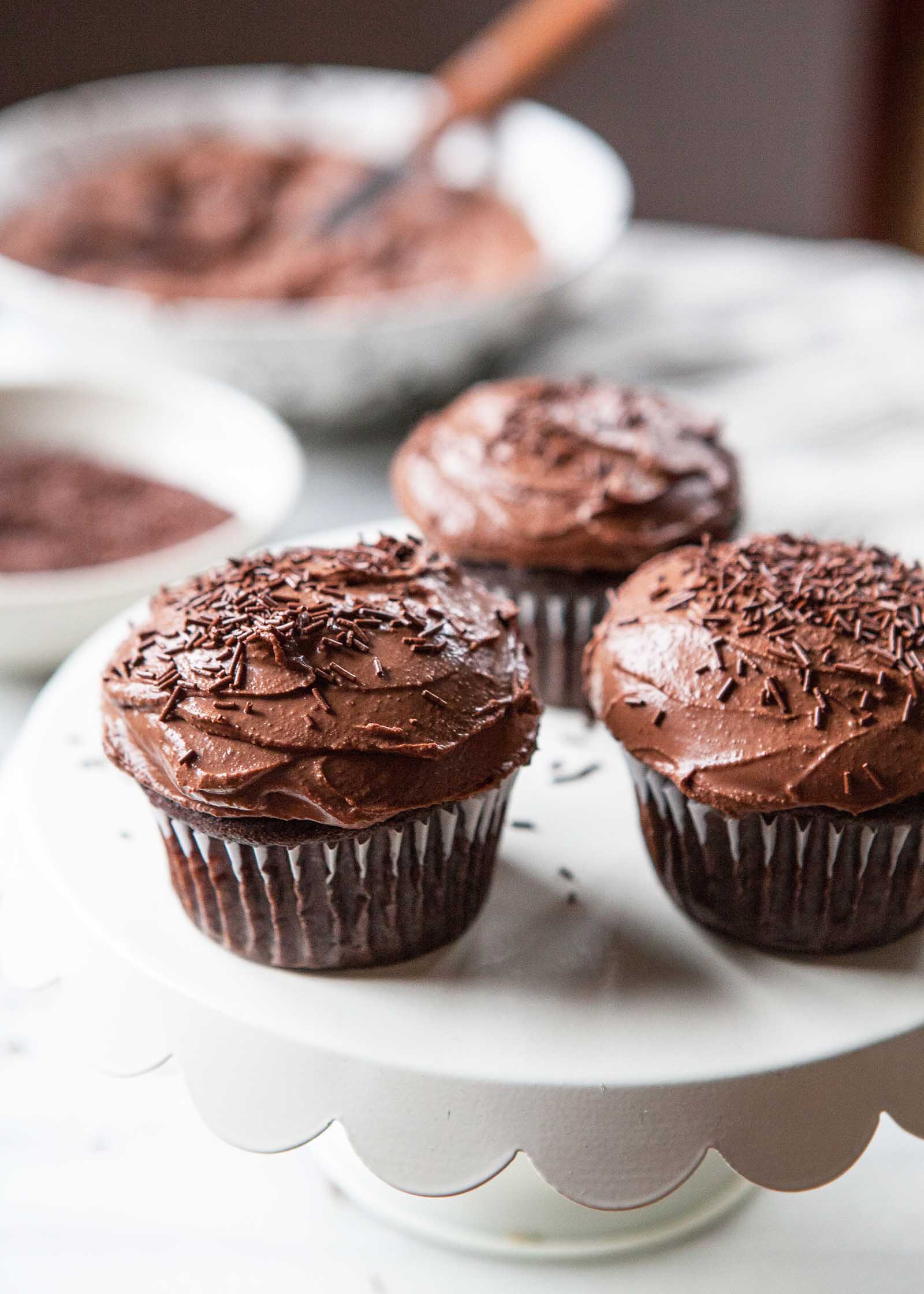 Chocolate Banana Cupcakes Gluten-Free Vegan