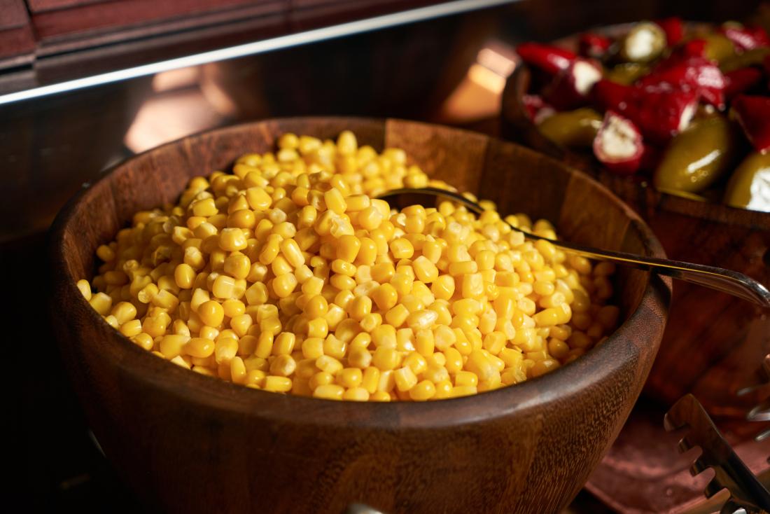 Sweet corn in bowl