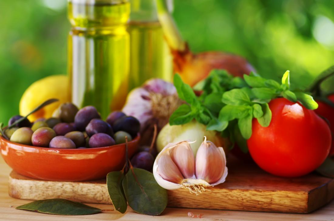 Foods from a Mediterranean diet